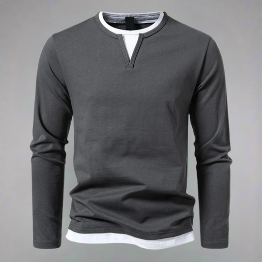 Mikkel™ | Moderne langærmet sweater med V-hals