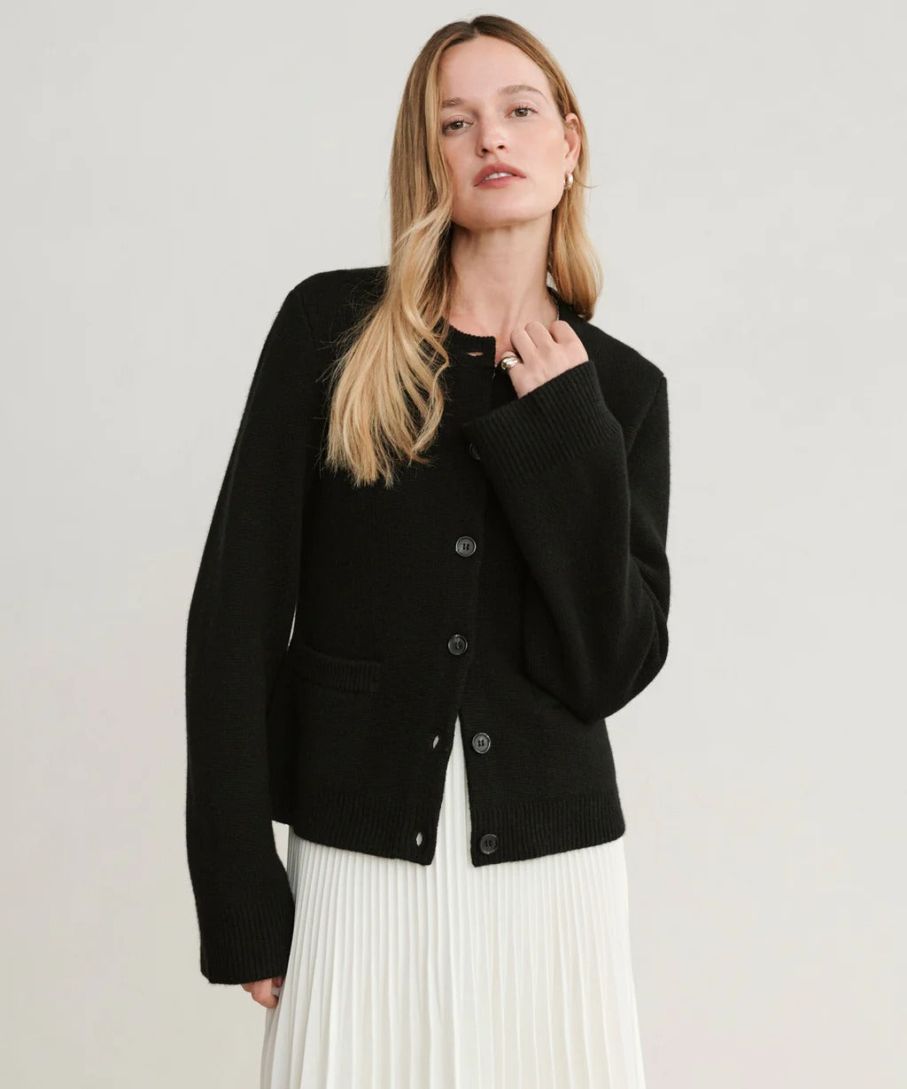 Siren™⎮Elegant Ullcardigan Med Knappestolpe